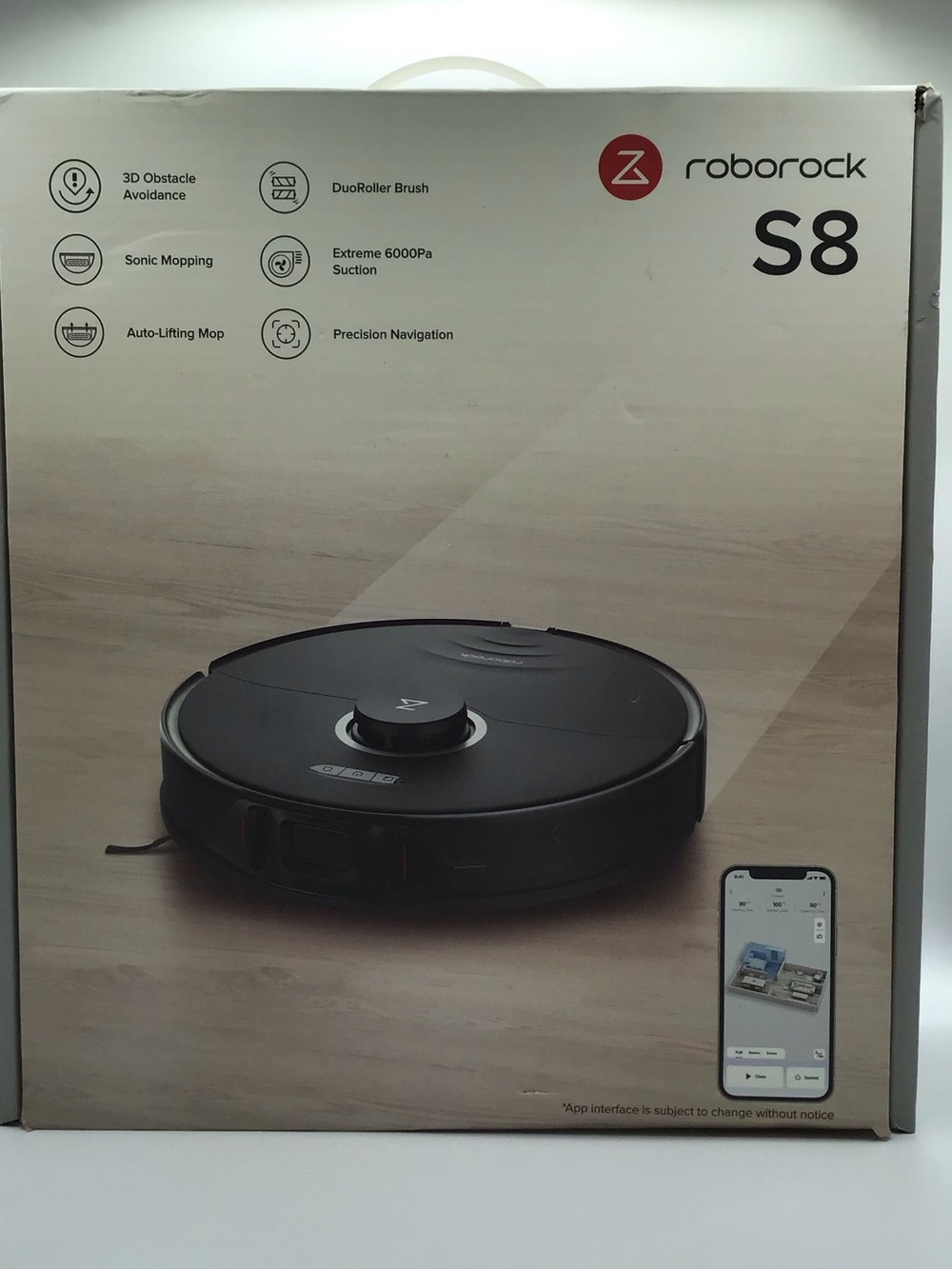 Roborock S8 Robot Vacuum Mop Black Used Missing Dock Charger Parts